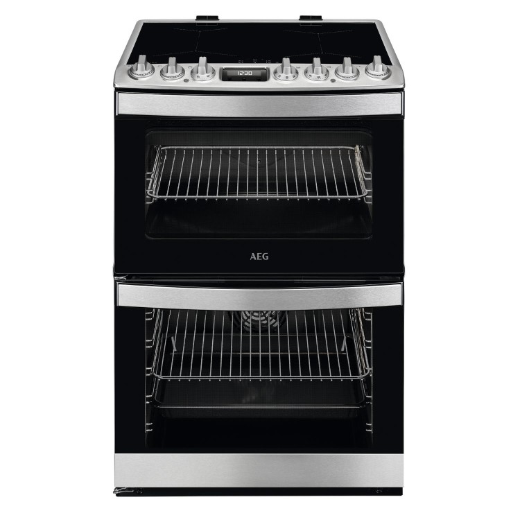 AEG 6000 SteamBake 60cm Electric Induction Cooker - Stainless Steel