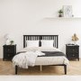 Black Wooden King Size Bed Frame with Headboard - Charlie