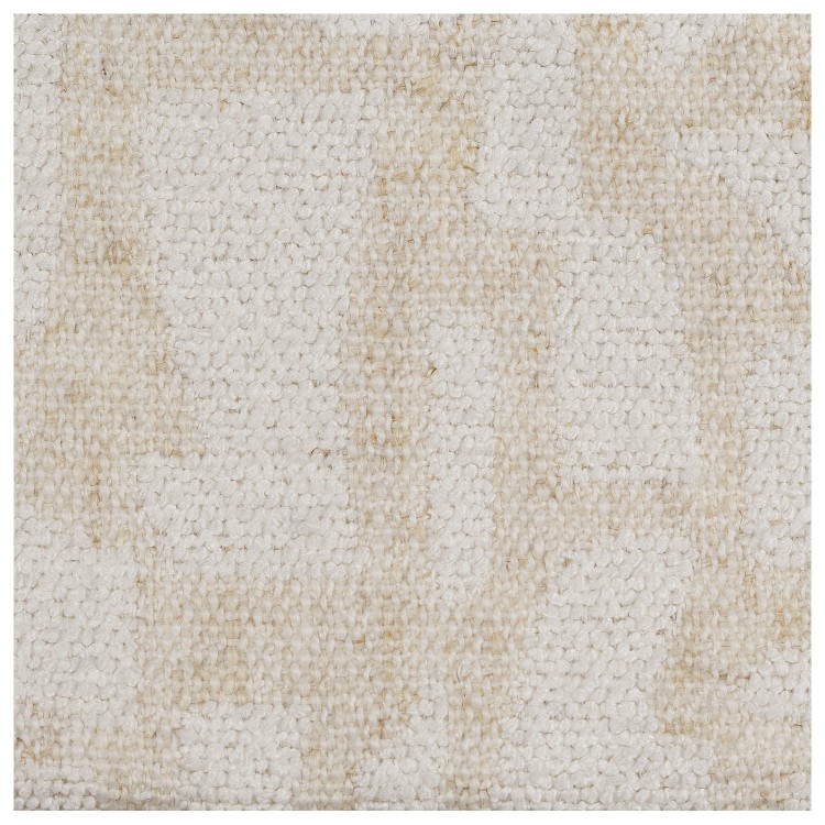 Cream Jacquard Fabric Super King Side-Lift Ottoman Bed with Cushioned Headboard - Ciara