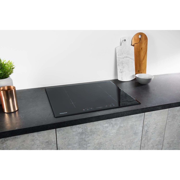 Hotpoint CIS640B 57cm Four Zone Induction Hob Black