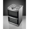 AEG 60cm Dual Fuel Cooker with Lid - Stainless Steel