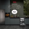 AEG 60cm Dual Fuel Cooker with Lid - Stainless Steel