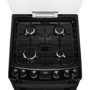 AEG 5000 Series 60cm Dual Fuel Cooker - Black