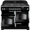 CLA110DFFBLC Rangemaster Classic 110cm Dual Fuel Range Cooker - Black