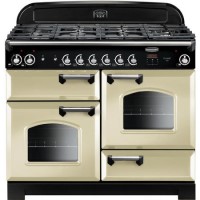Rangemaster CLA110DFFCRC Classic 110cm Dual Fuel Range Cooker  - Cream & Chrome