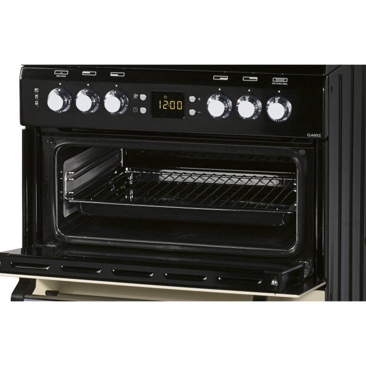 Refurbished Leisure Classic CLA60CEC 60cm Double Oven Electric Cooker with Ceramic Hob Cream