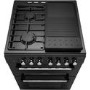 Refurbished Rangemaster Classic CLA60DFFBLC 60cm Dual Fuel Cooker Black