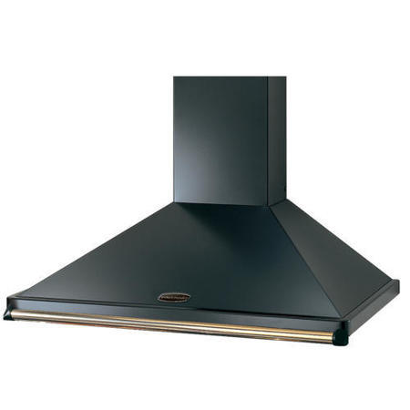 Rangemaster CLAHDC90BB 63041 Classic 90cm Chimney Cooker Hood Black And Brass