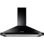 Refurbished Rangemaster Classic CLAHDC90BC 63051 90cm Chimney Cooker Hood Black And Chrome
