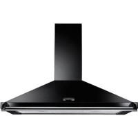 Refurbished Rangemaster Classic CLAHDC90BC 63051 90cm Chimney Cooker Hood Black And Chrome