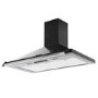 Refurbished Rangemaster Classic CLAHDC90BC 63051 90cm Chimney Cooker Hood Black And Chrome