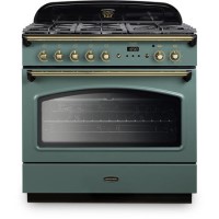 Rangemaster Classic 90cm Dual Fuel Range Cooker- Mineral Green & Brass Rangemaster Classic 90cm Dual Fuel Range Cooker- Mineral Green & Brass
