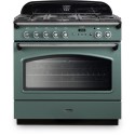 CLAS90FXDFFMGC Rangemaster Classic 90cm Dual Fuel Range Cooker - Mineral Green & Chrome