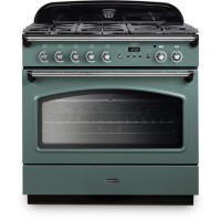 Rangemaster Classic 90cm Dual Fuel Range Cooker - Mineral Green & Chrome Rangemaster Classic 90cm Dual Fuel Range Cooker - Mineral Green & Chrome