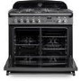 Rangemaster Classic 90cm Dual Fuel Cooker - Slate & Chrome