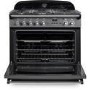 Rangemaster Classic 90cm Dual Fuel Cooker - Slate & Chrome