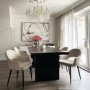 Set of 2 Beige Fabric Dining Chairs - Colbie