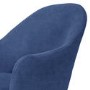Pair of Blue Dining Chairs in Chenille Fabric - Colbie