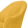 Set of 2 Mustard Yellow Fabric Dining Chairs - Colbie
