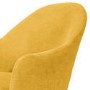 Set of 2 Mustard Yellow Fabric Dining Chairs - Colbie