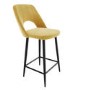 Fabric Mustard Bar Stool  74cm - Colbie