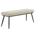 CLB017A Large Beige Upholstered Dining Bench - 120cm - Seats 2 - Colbie