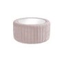 Pink Velvet Ottoman Storage Pouffe with White Glass Top - Coffee Table - Clio 