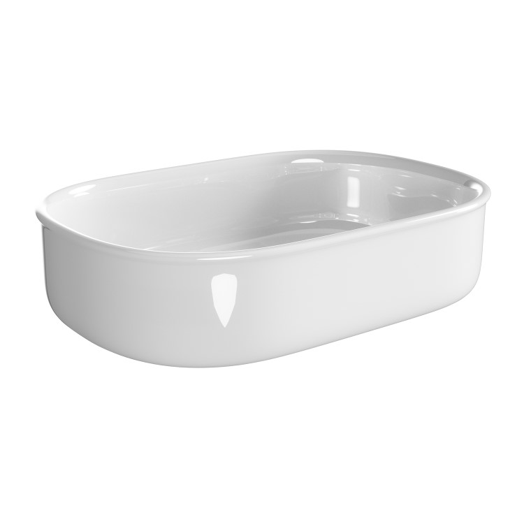 ONLY OPENED - Rectangular Countertop Basin 550mm - Clifton