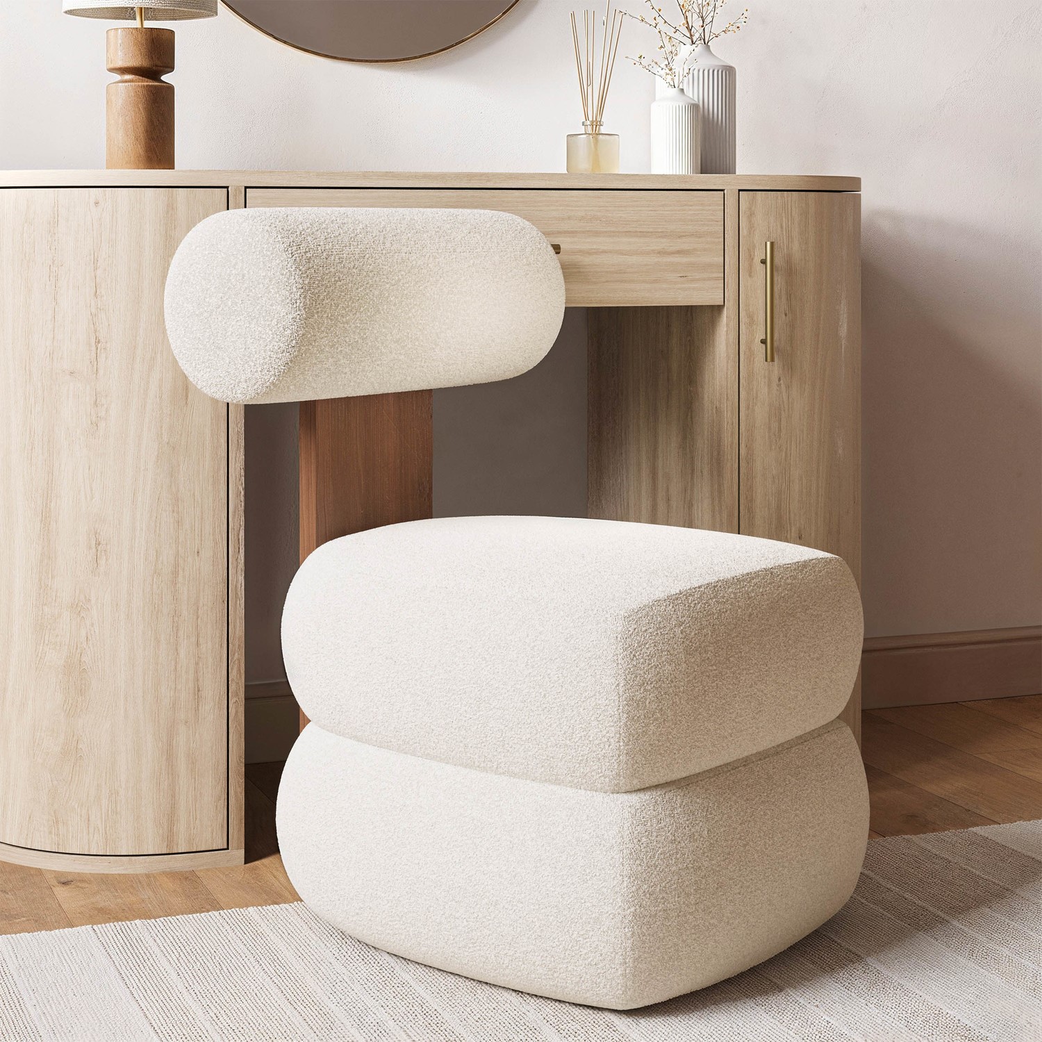 long dressing table stool Amish Shaker Solid Wood Dressing Table with Stool