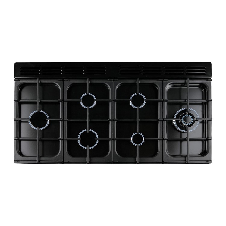 Rangemaster Classic 110cm Dual Fuel Range Cooker - Gloss Black