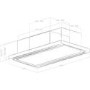 Refurbished Elica Cloud 7 CLOUD-SEVEN-RC 90cm Recirculating Ceiling Cooker Hood Stainless Steel