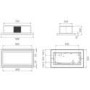 Elica Cloud 7 90cm Recirculating Ceiling Cooker Hood - Stainless Steel