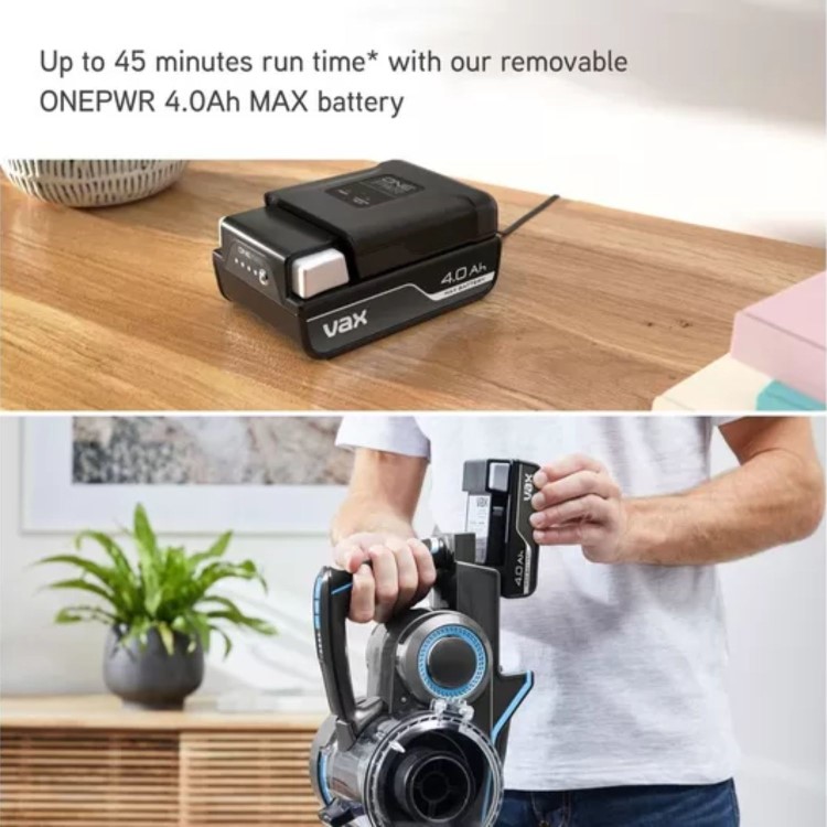 Vax Blade 4 Classic Plus Cordless Stick Vacuum Cleaner - Graphite and Blue