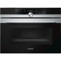 Siemens iQ700 Built In Compact Electric Single Oven with Microwave Function - Stainless Steel