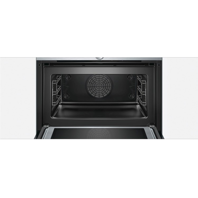 Siemens iQ700 Built In Compact Electric Single Oven with Microwave Function - Stainless Steel