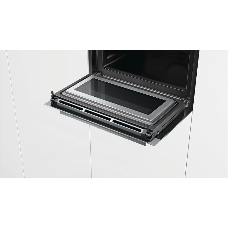 Siemens iQ700 Built-in Combination Microwave Oven with Pyrolytic Cleaning - Stainless Steel