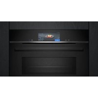 Siemens iQ700 Built-In Combination Microwave Oven - Black