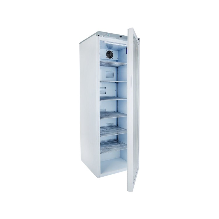 Refurbished CoolMed CMG400 Freestanding 400 Litre Glass Door Pharmacy Medical Fridge