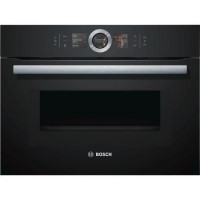 Bosch Series 8 Built-In Compact Combination Microwave Oven - Black