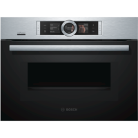 Bosch Series 8 Built-in Compact Single Oven and Microwave with Home Connect - Stainless Steel