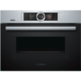 Bosch Series 8 Built-in Compact Single Oven and Microwave with Home Connect - Stainless Steel