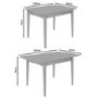 Grey Solid Wood Extendable Dining Table - Seats 4 - Cami