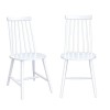 Set of 2 White Wooden Spindle Dining Chairs - Cami