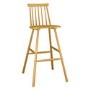 Oak Wooden Bar Stool with Spindle Back - 75cm - Cami