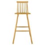 Oak Wooden Bar Stool with Spindle Back - 75cm - Cami