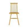 Set of 2 Light Oak Spindle Back Dining Chairs - Cami