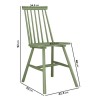 Set of 2 Olive Green Wooden Spindle Back Dining Chairs - Cami