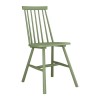 Set of 2 Olive Green Wooden Spindle Back Dining Chairs - Cami