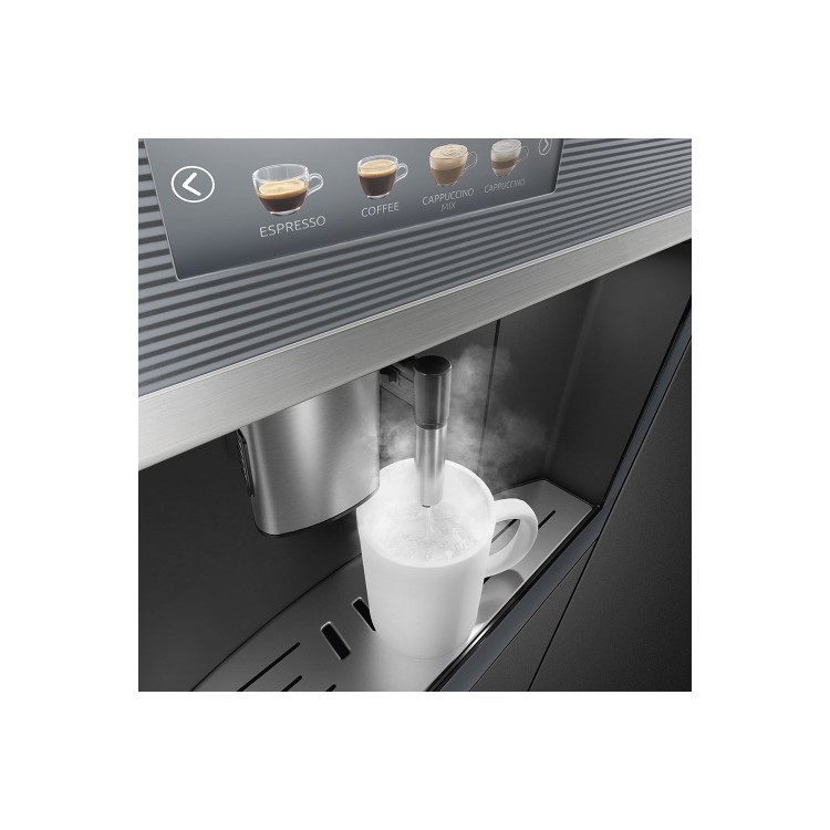 Smeg Linea Built-in Automatic Coffee Machine - Silver