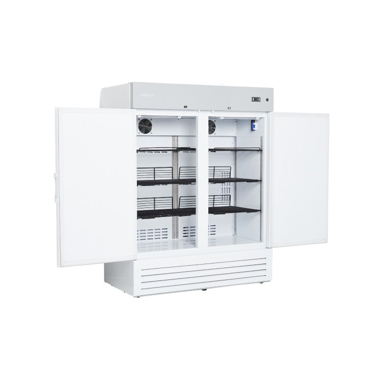 Refurbished CoolMed CMS500 Freestanding 120 Litre Solid Double Door Large Fridge